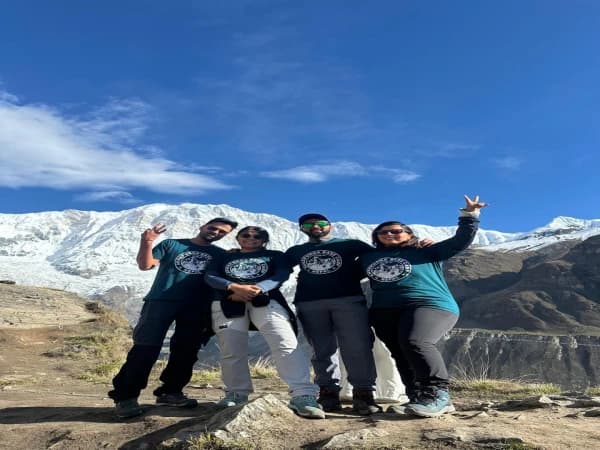 Trekkers at Annapurna Circuit and Base Camp Trek prepared by Trekking Guide Team Adventure Nepal